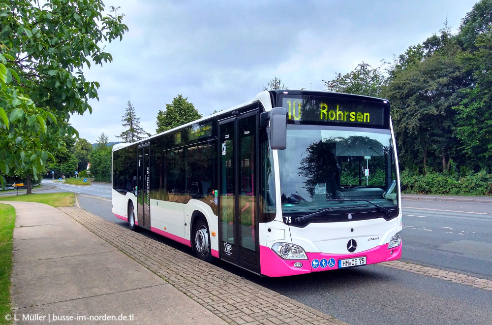 Нижняя Саксония, Mercedes-Benz Citaro C2 hybrid № 75