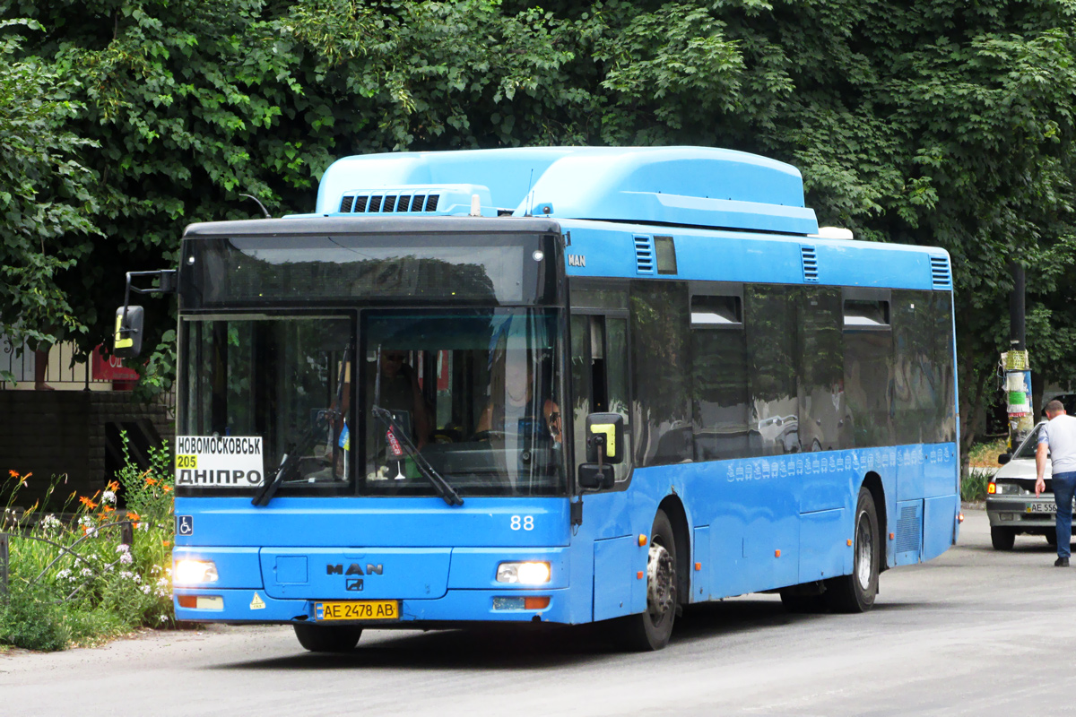 Днепропетровская область, MAN A21 NL313 CNG № AE 2478 AB