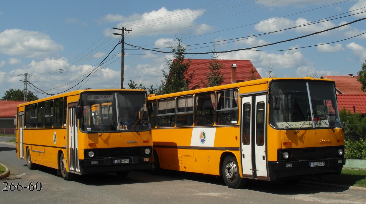 Венгрия, Ikarus 280.54A № JLZ-529; Венгрия, Ikarus 263.01 № JOB-670; Венгрия — Фототуры