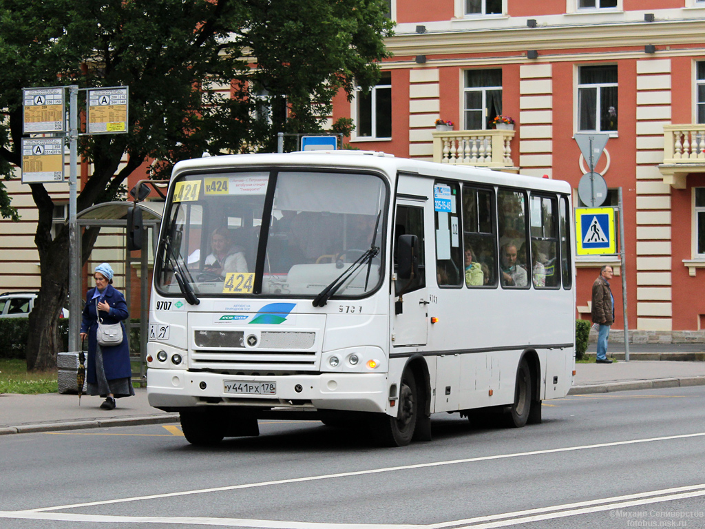 Санкт-Петербург, ПАЗ-320302-11 № 9707