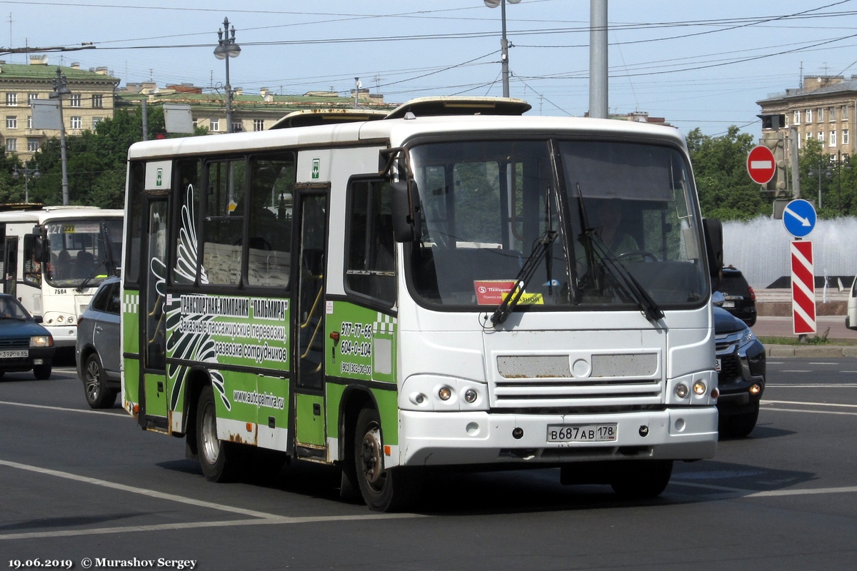 Санкт-Петербург, ПАЗ-320402-03 № В 687 АВ 178