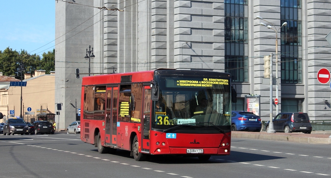 Санкт-Петербург, МАЗ-206.067 № В 308 КТ 178