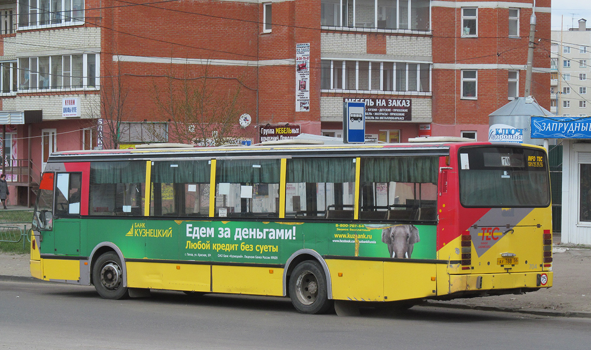 Penza region, Van Hool A600 č. АУ 788 58