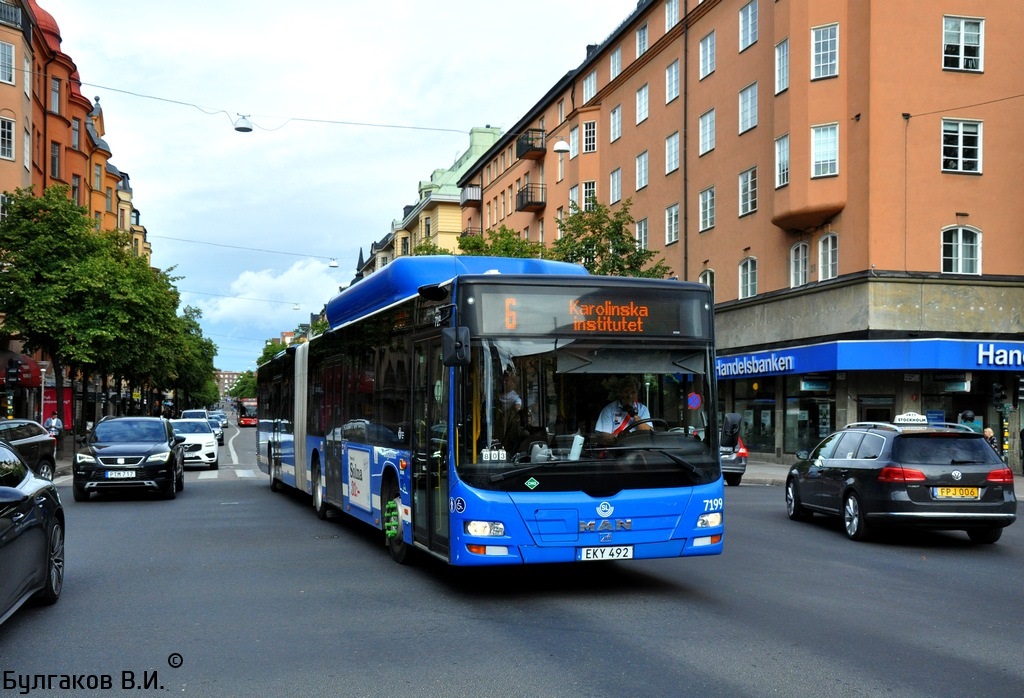 Швеция, MAN A23 Lion's City G NG313 CNG № 7199