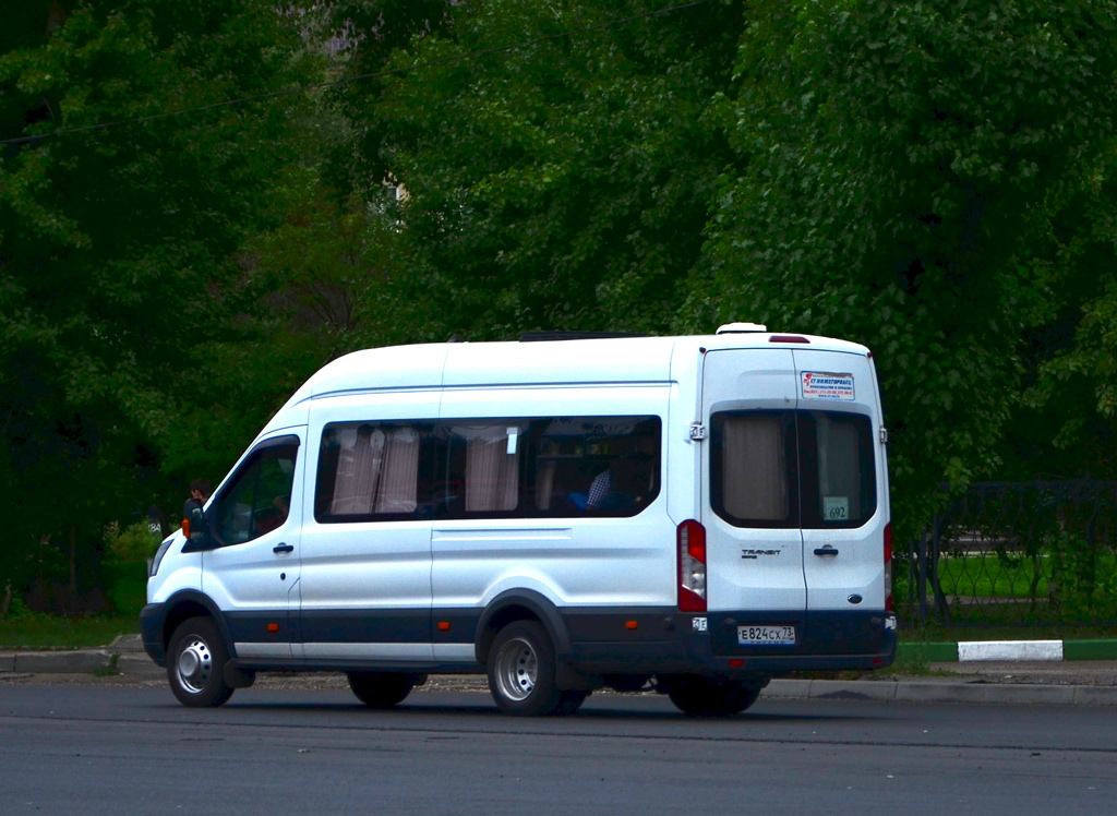 Ульяновская область, Ford Transit FBD [RUS] (Z6F.ESG.) № Е 824 СХ 73