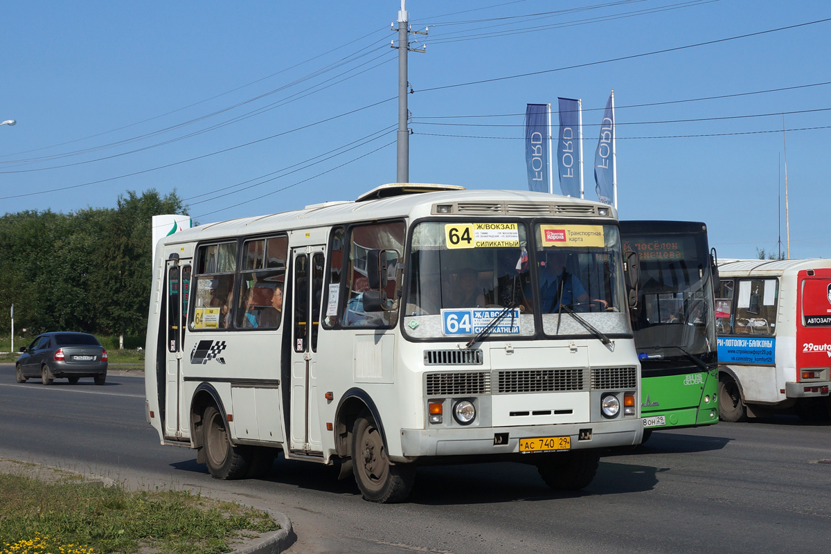 Архангельская область, ПАЗ-32054 № АС 740 29