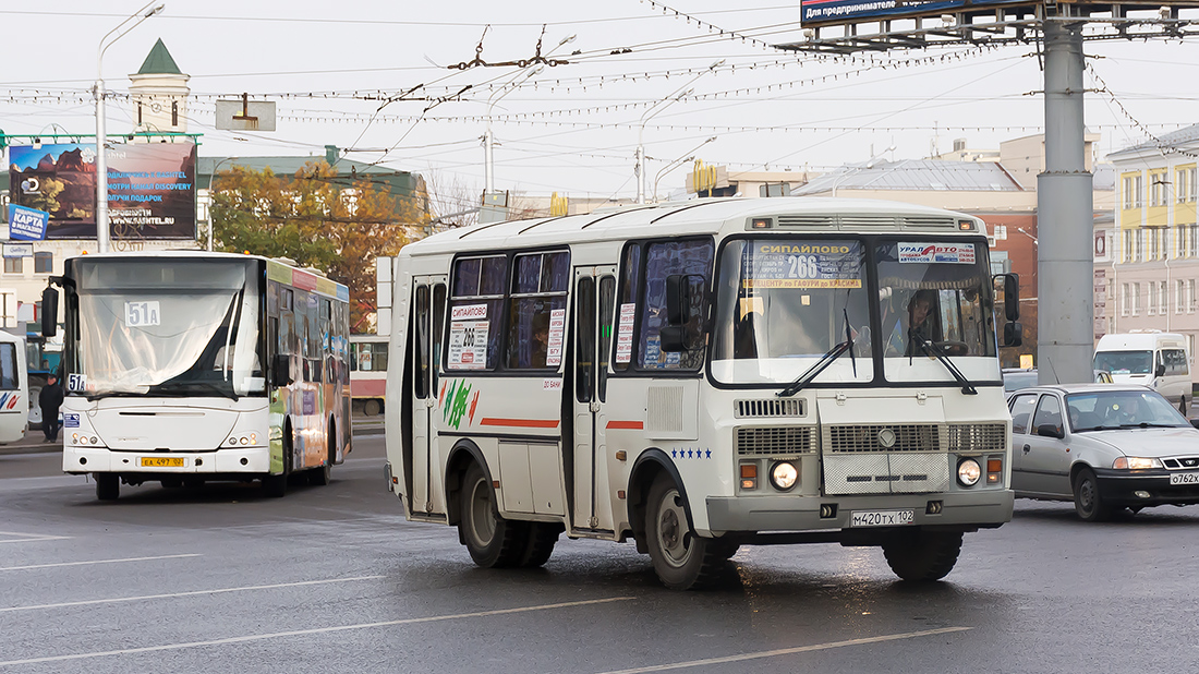 Башкортостан, ПАЗ-32054 № М 420 ТХ 102