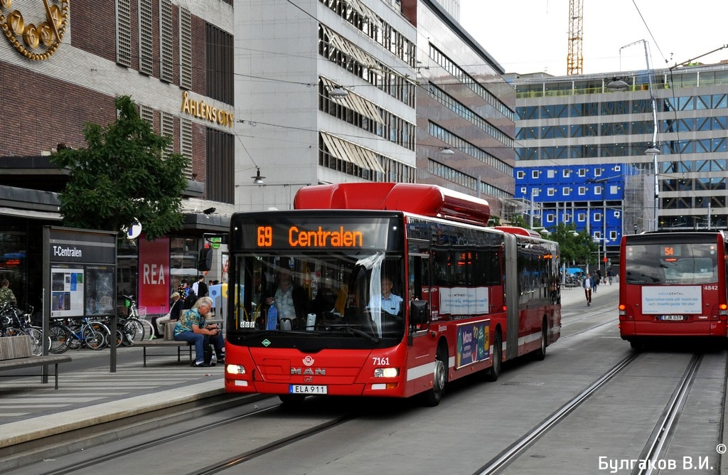 Швеция, MAN A23 Lion's City G NG313 CNG № 7161