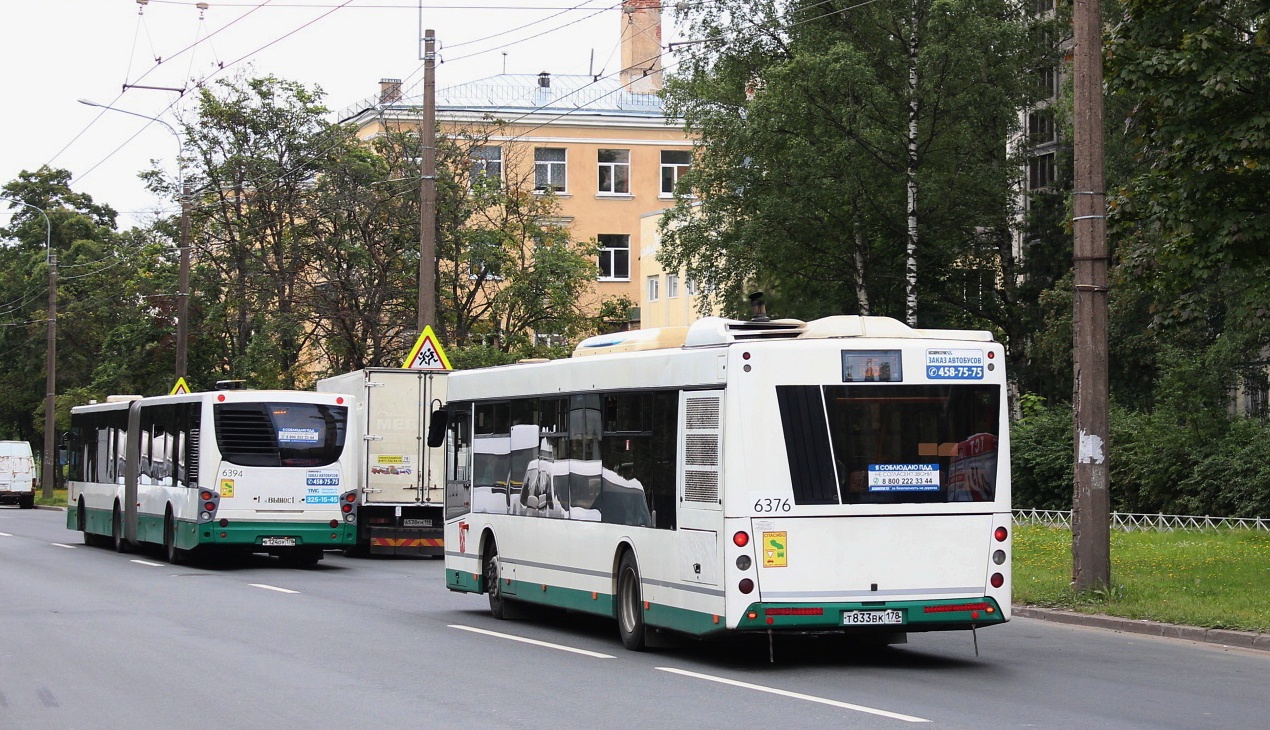 Санкт-Петербург, МАЗ-203.085 № 6376; Санкт-Петербург, Volgabus-6271.00 № 6394