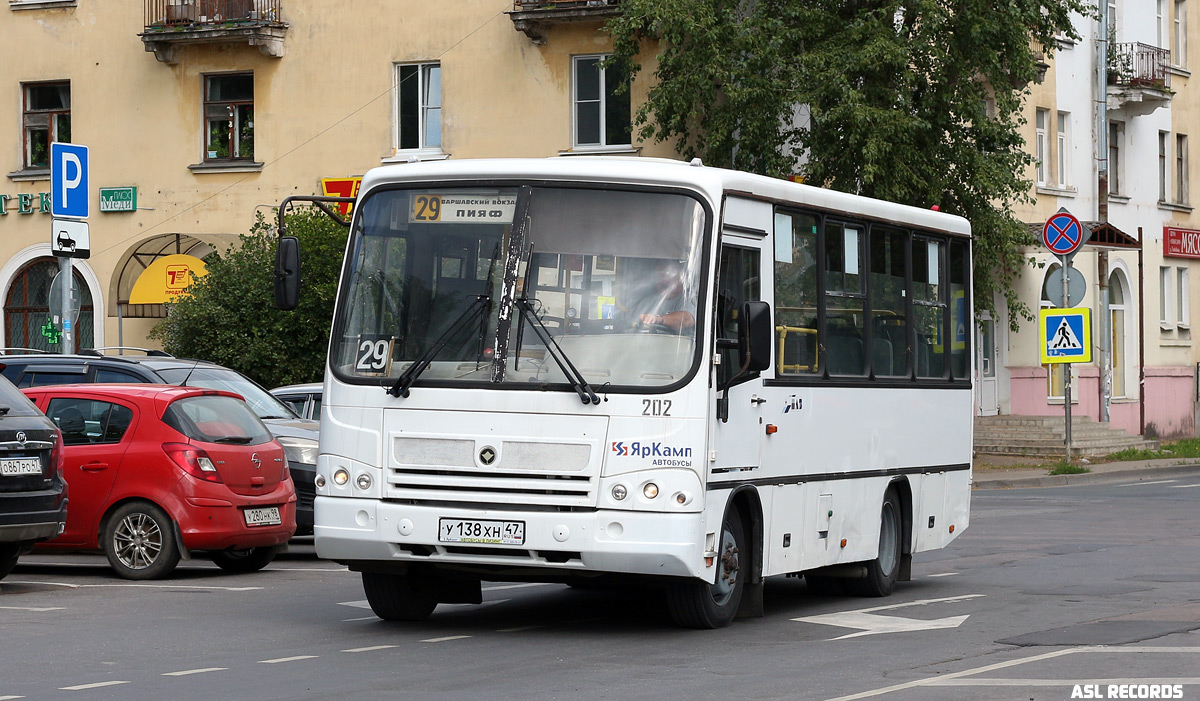 Ленинградская область, ПАЗ-320402-05 № 202