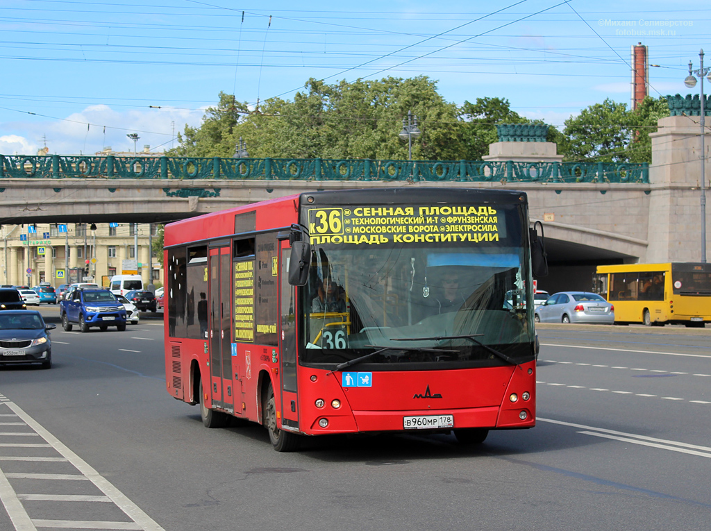 Санкт-Петербург, МАЗ-206.067 № В 960 МР 178