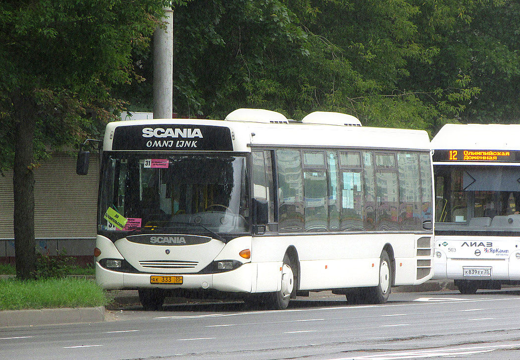 Вологодская область, Scania OmniLink I (Скания-Питер) № АК 333 35