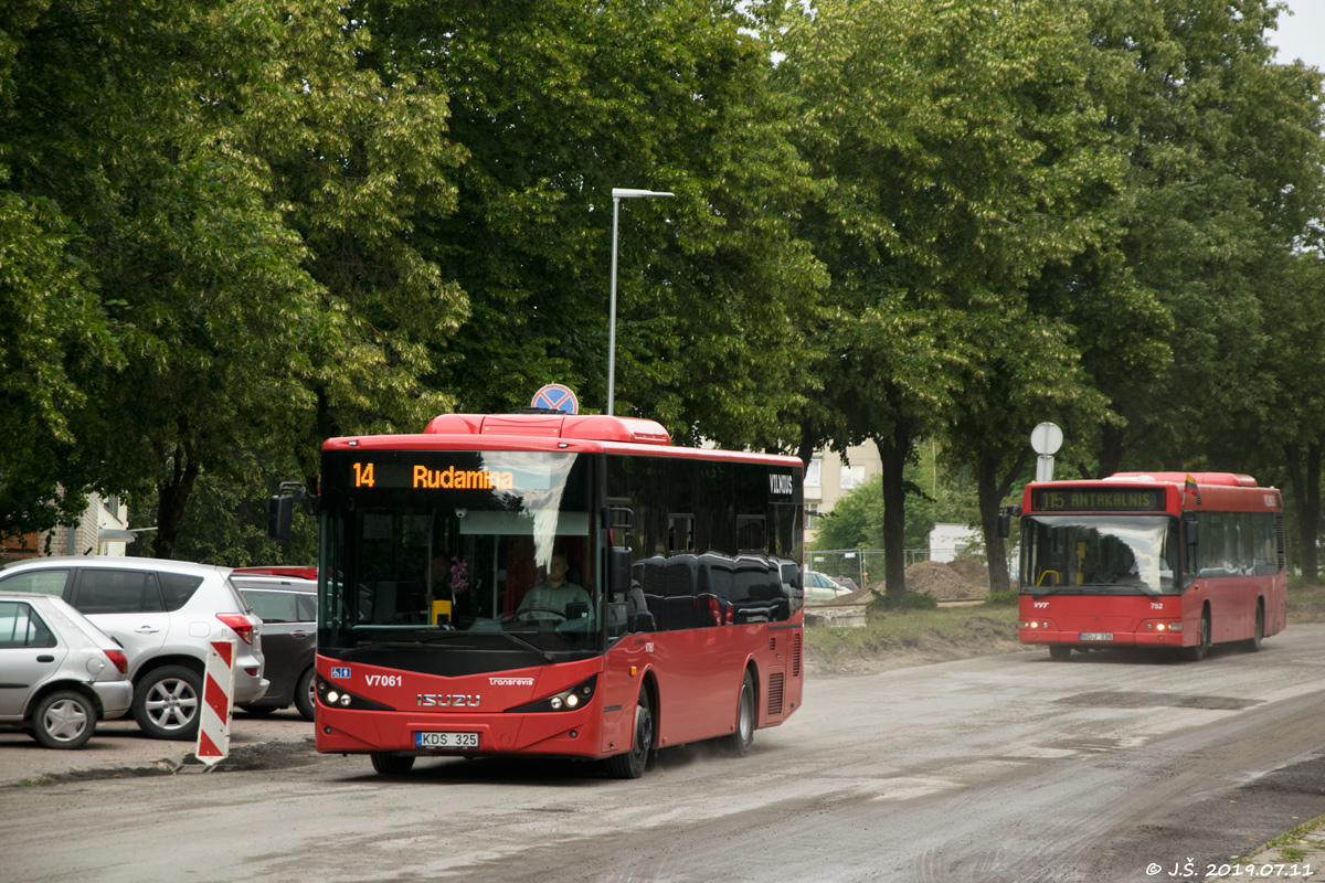 Литва, Anadolu Isuzu Citibus (Yeni) № V7061; Литва, Volvo 7700 № 752