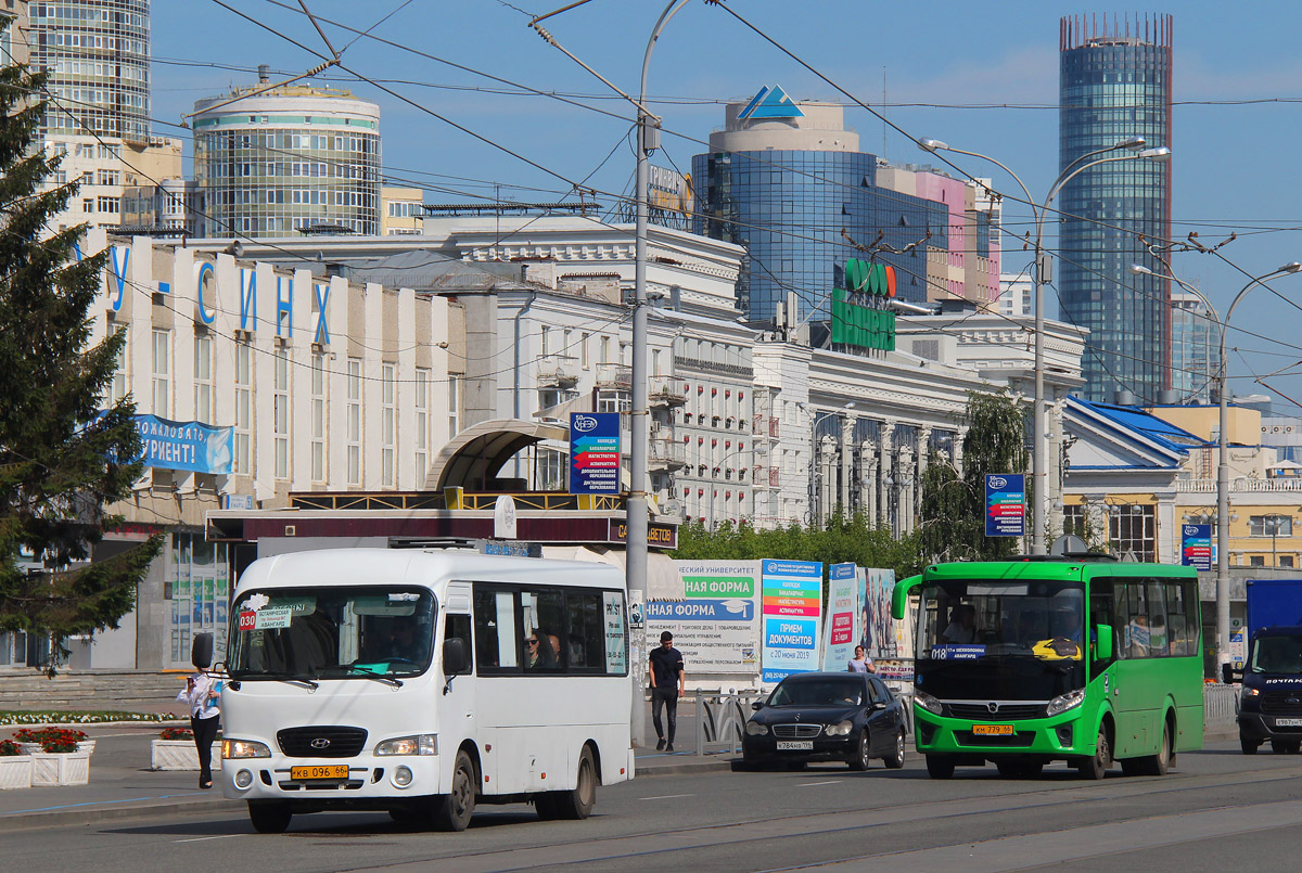 Свердловская область, Hyundai County LWB (ТагАЗ) № КВ 096 66; Свердловская область, ПАЗ-320435-04 "Vector Next" № КМ 779 66