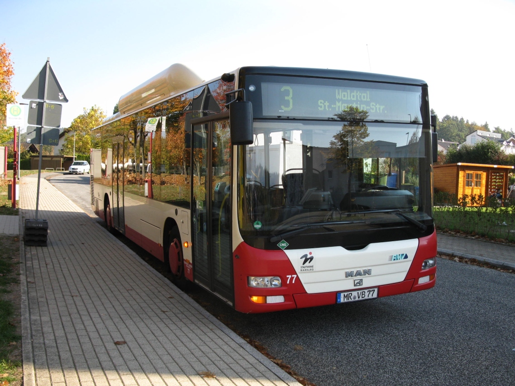 Гессен, MAN A21 Lion's City NL313 CNG № 77