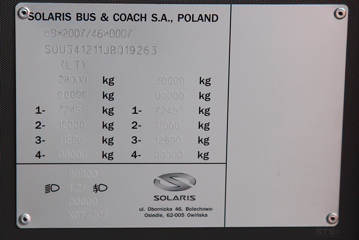 Литва, Solaris Urbino IV 18 № 4575