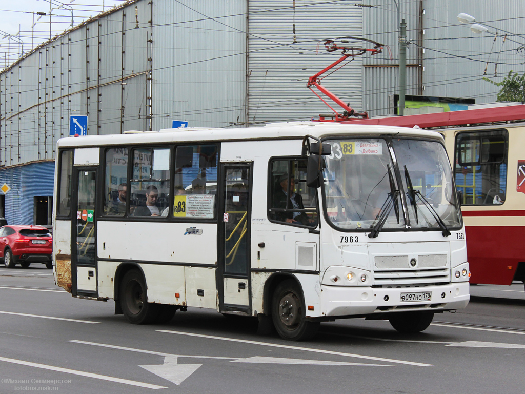 Санкт-Петербург, ПАЗ-320402-05 № 7963