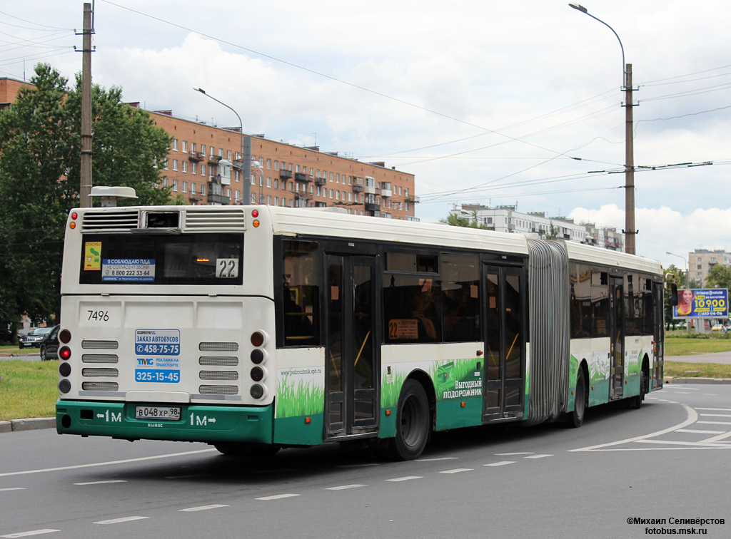 Санкт-Петербург, ЛиАЗ-6213.20 № 7496