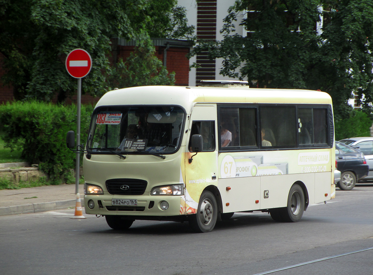 Адыгея, Hyundai County SWB C08 (РЗГА) № В 824 РО 161