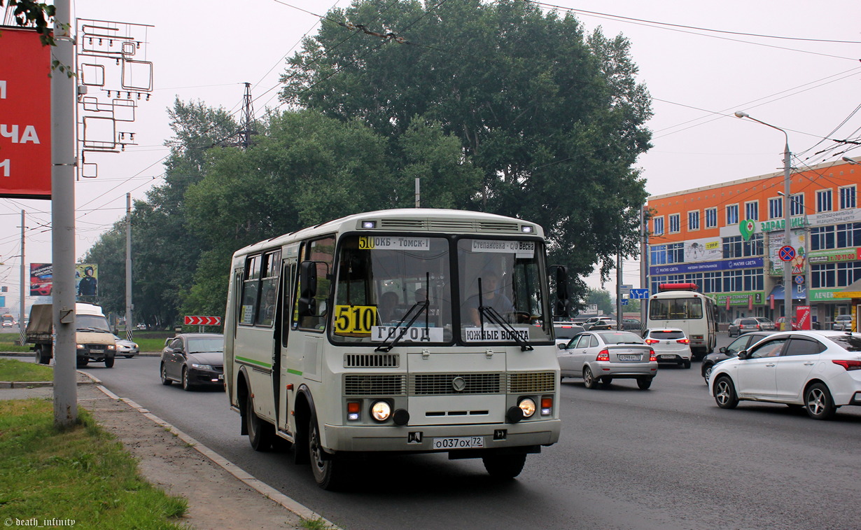 Томская область, ПАЗ-32053-07 № О 037 ОХ 72