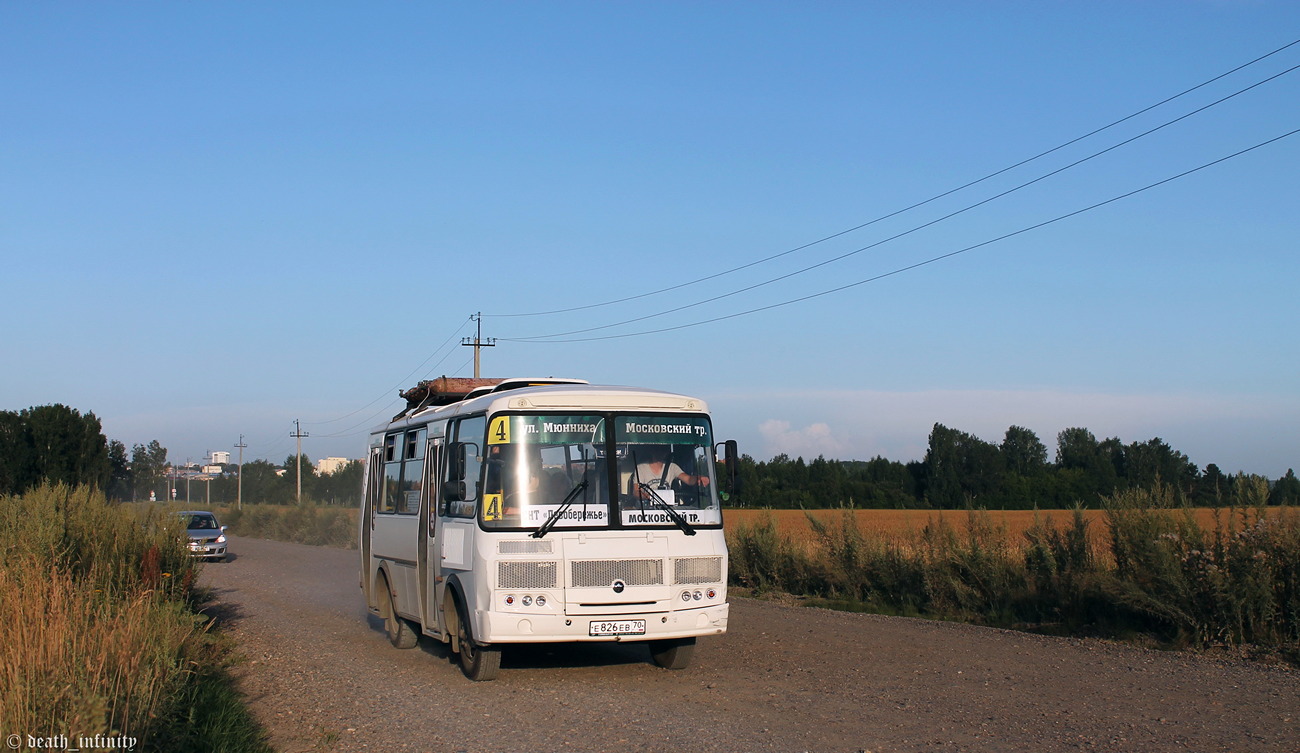 Томская область, ПАЗ-32054 № Е 826 ЕВ 70