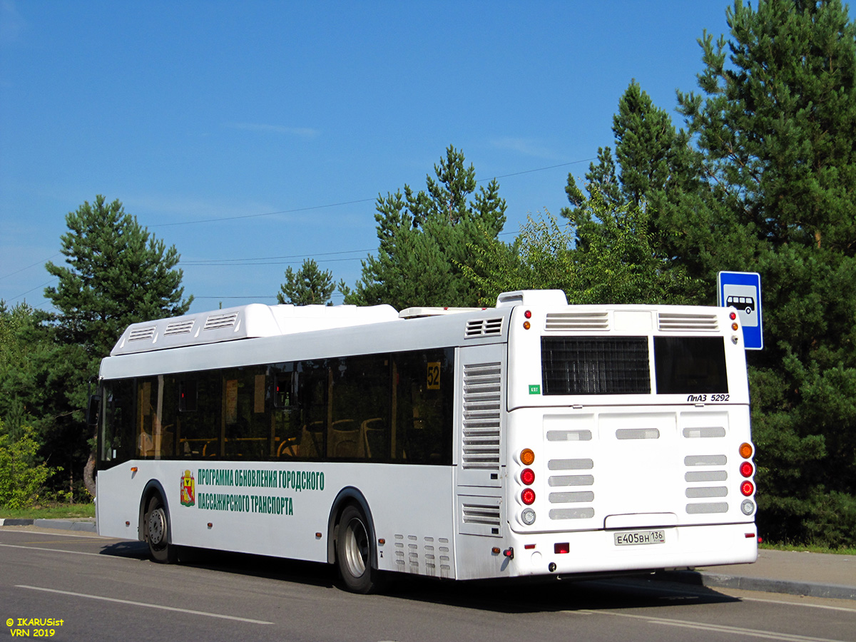 Воронежская область, ЛиАЗ-5292.67 (CNG) № Е 405 ВН 136