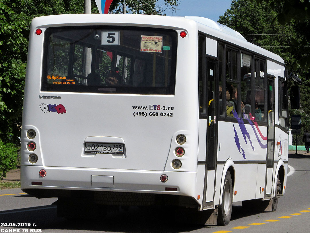 Ярославская область, ПАЗ-320412-04 "Вектор" № В 021 ВО 799