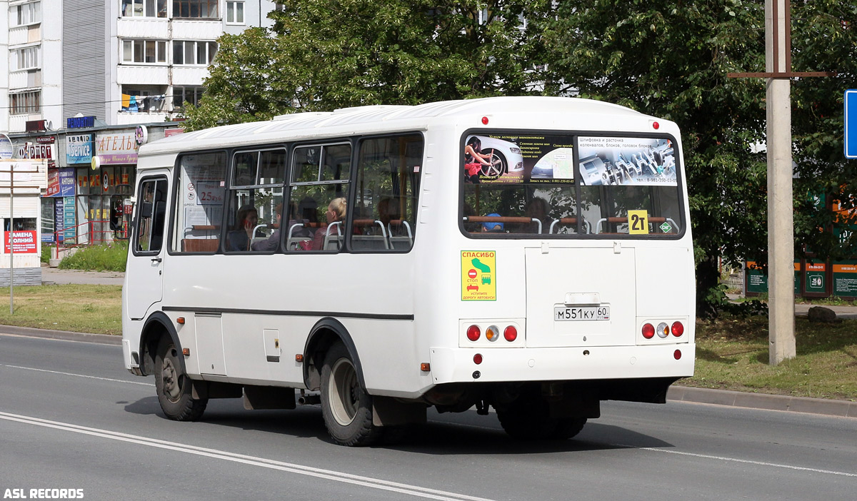 Псковская область, ПАЗ-32053 № М 551 КУ 60