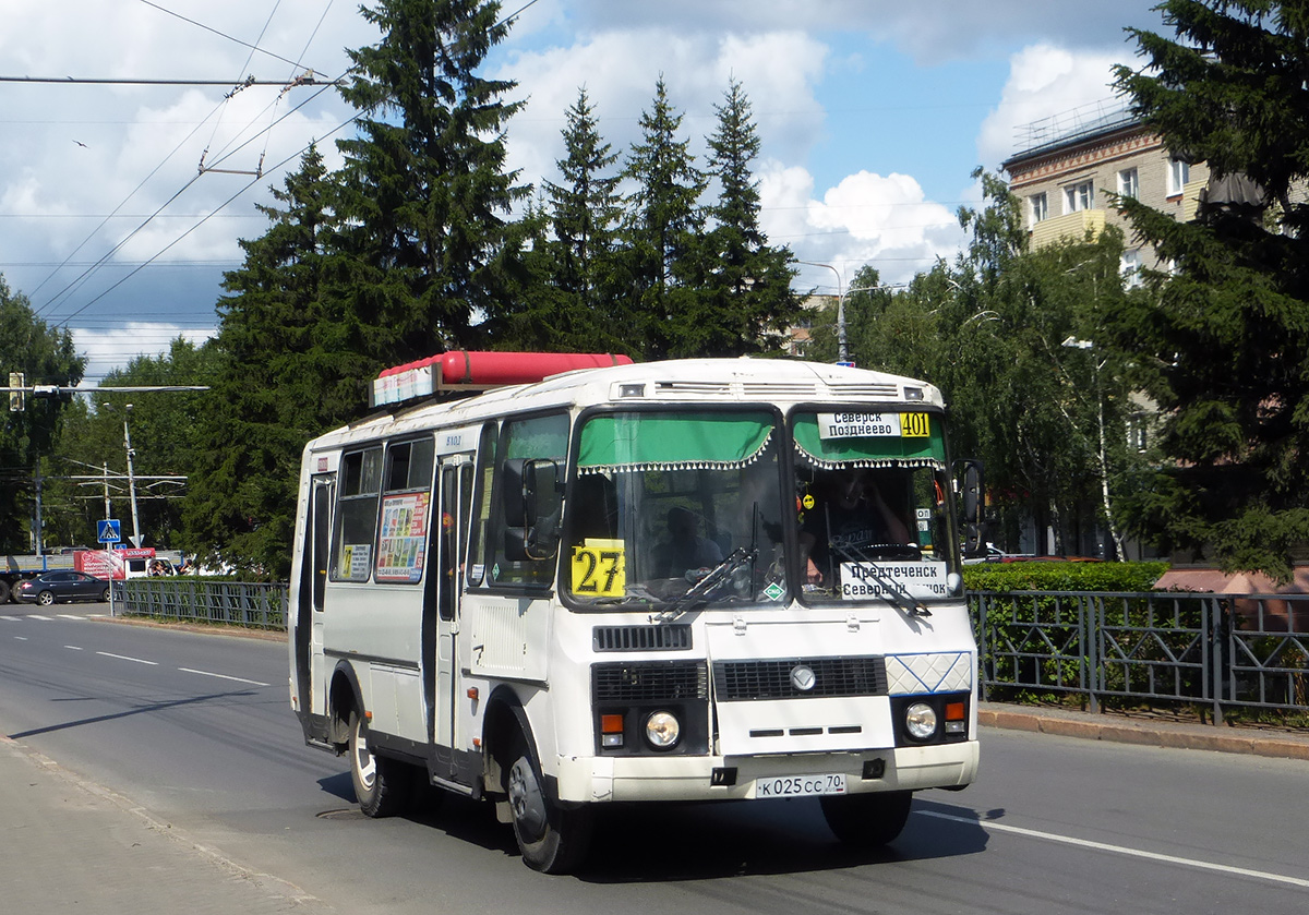 Томская область, ПАЗ-32054 № К 025 СС 70