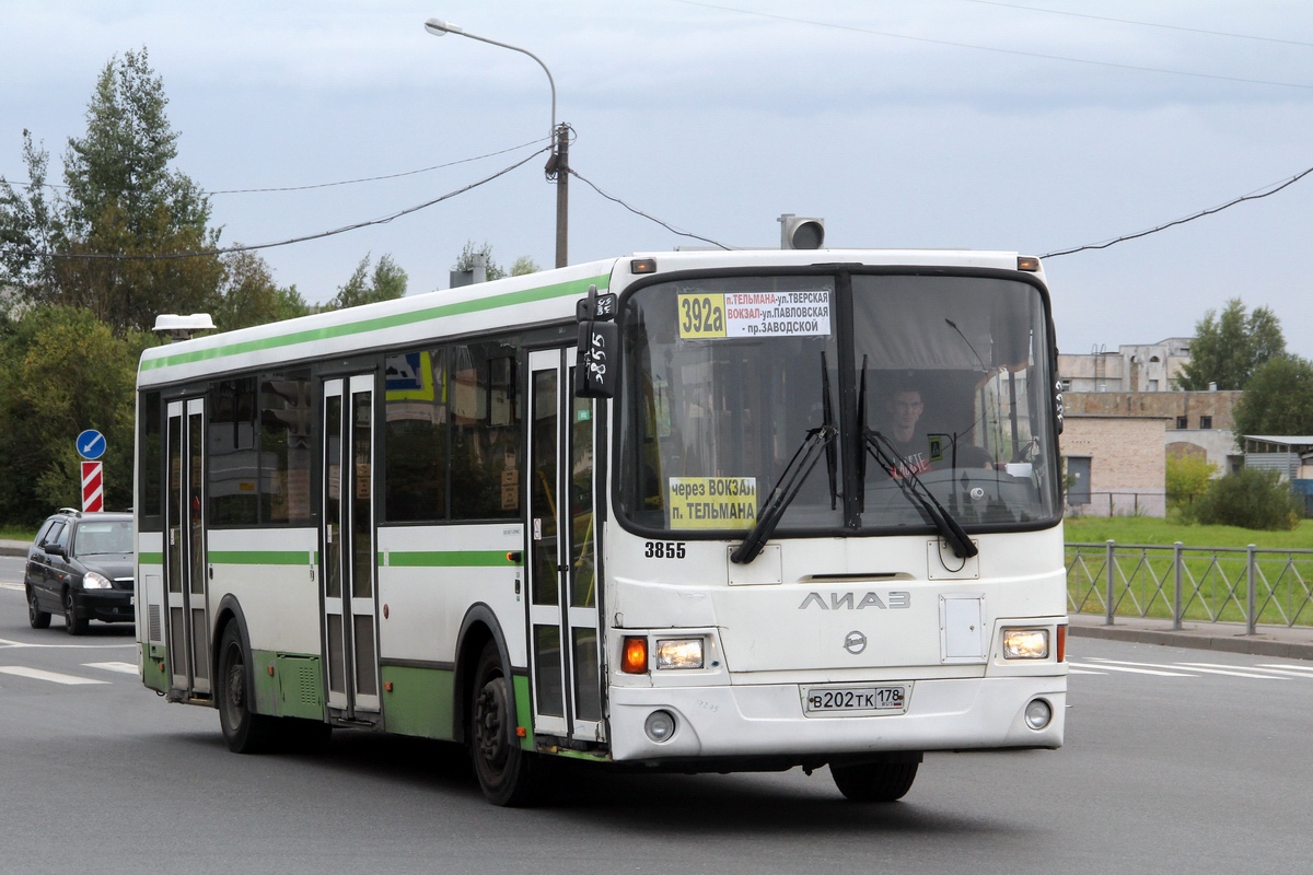 Санкт-Петербург, ЛиАЗ-5293.60 № 3855