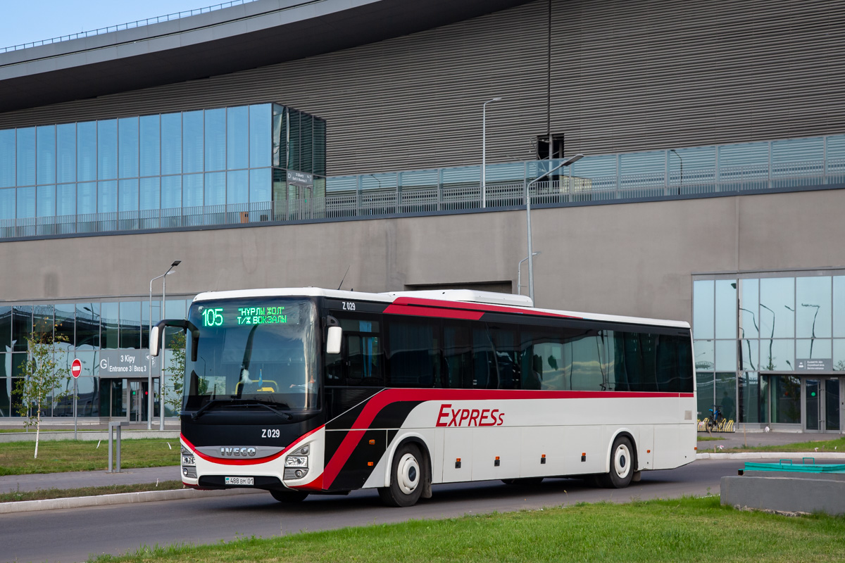 Астана, IVECO Crossway LINE 13M (СарыаркаАвтоПром) № Z029