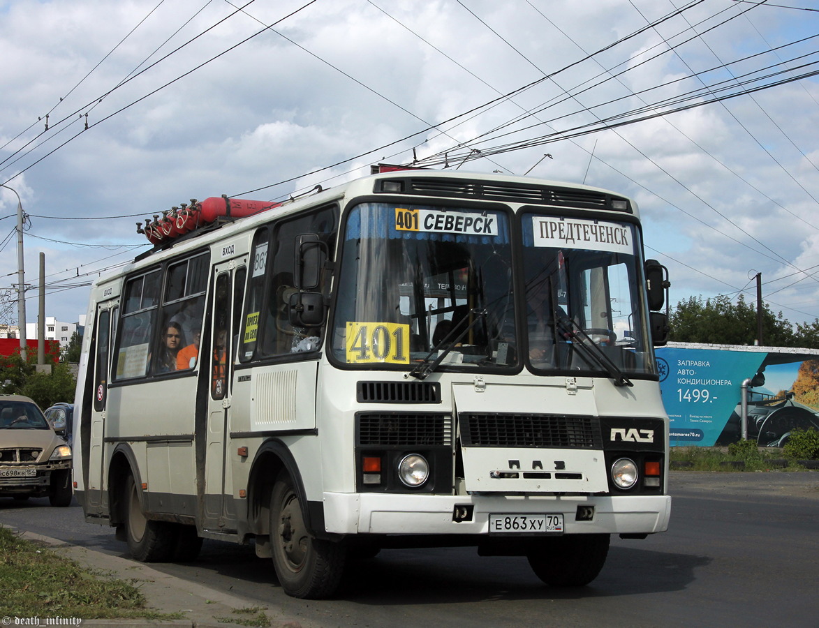 Томская область, ПАЗ-32054 № Е 863 ХУ 70