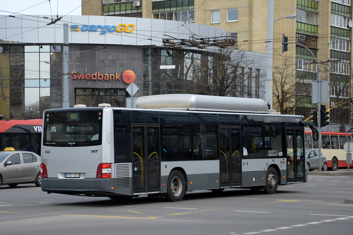 Литва, MAN A21 Lion's City NL273 CNG № 940