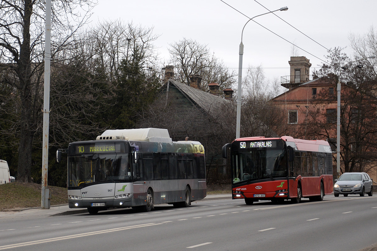 Литва, Solaris Urbino III 12 CNG № 967; Литва, Solaris Urbino IV 12 № 4525