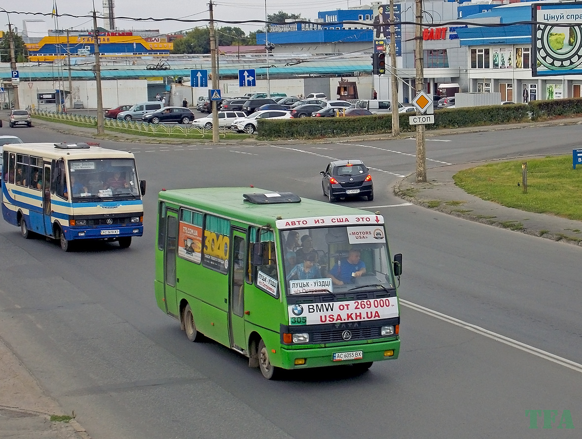 Волынская область, Эталон А079.32 "Подснежник" № AC 6055 BX; Волынская область, БАЗ-А079.19 "Мальва" № AC 3618 AT