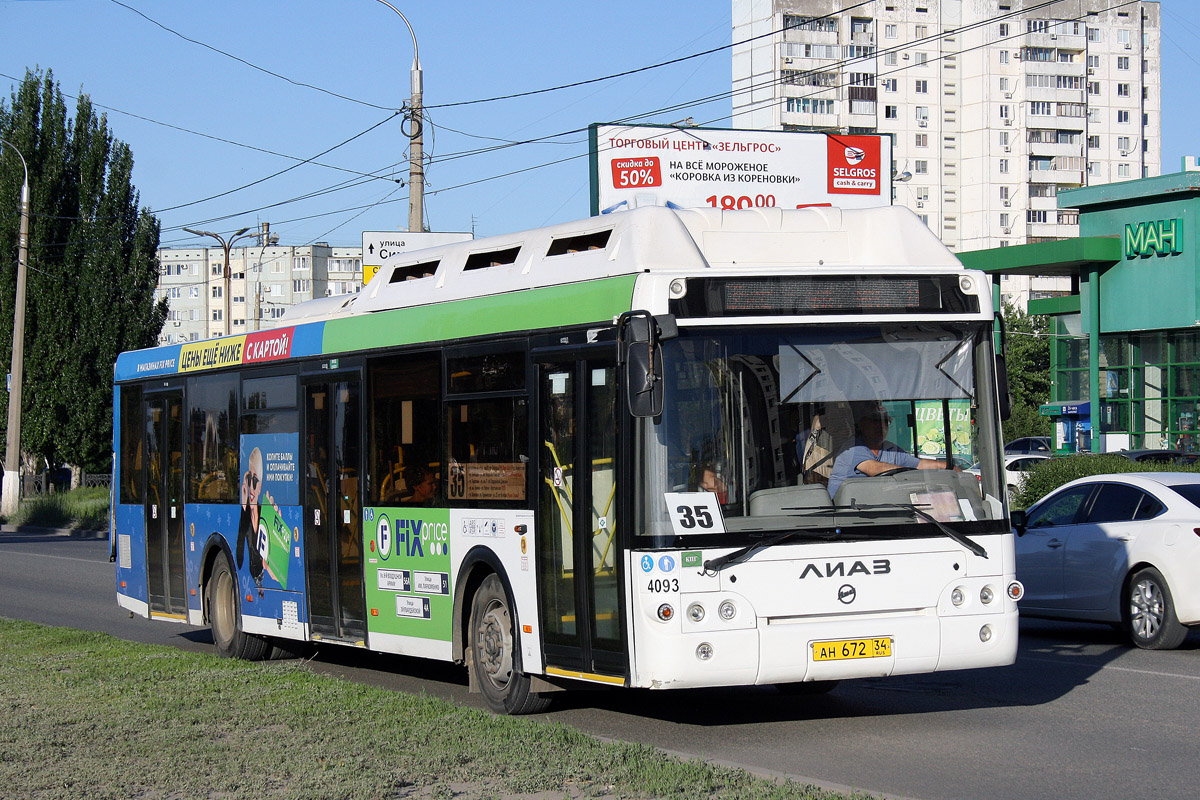 Волгоградская область, ЛиАЗ-5292.67 (CNG) № 4093