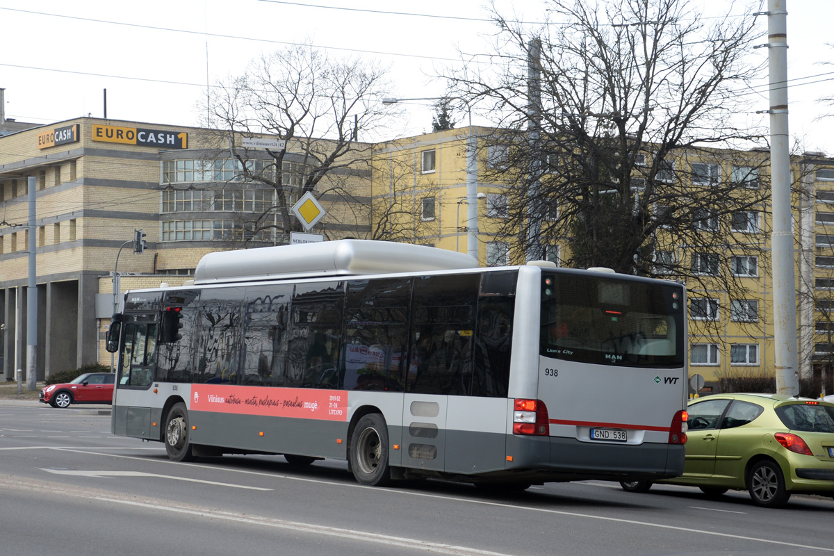 Литва, MAN A21 Lion's City NL273 CNG № 938