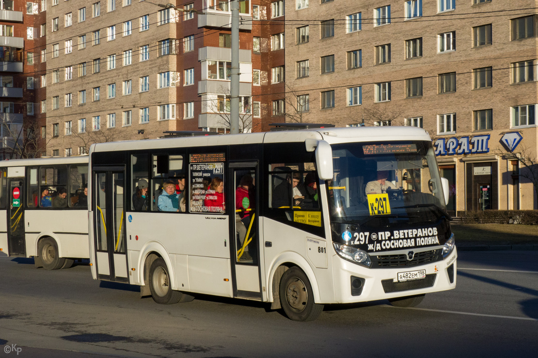 Санкт-Петербург, ПАЗ-320435-04 "Vector Next" № 801