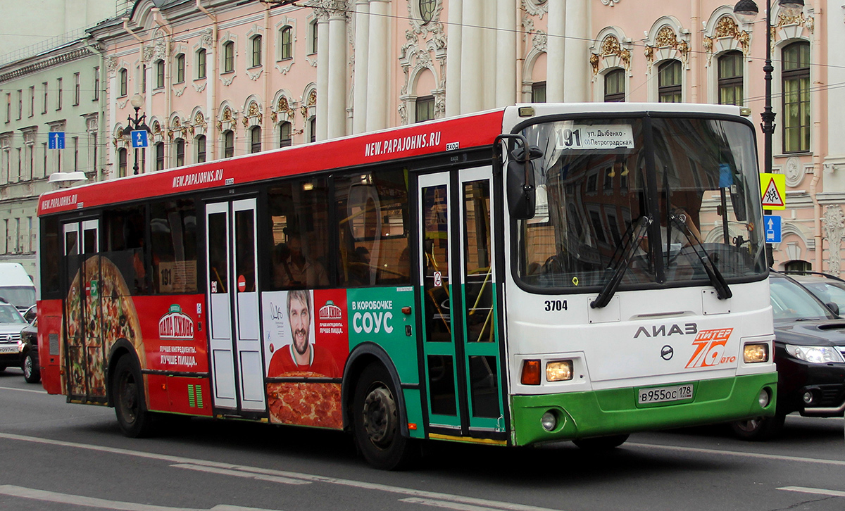 Sankt Petersburg, LiAZ-5293.60 Nr. 3704