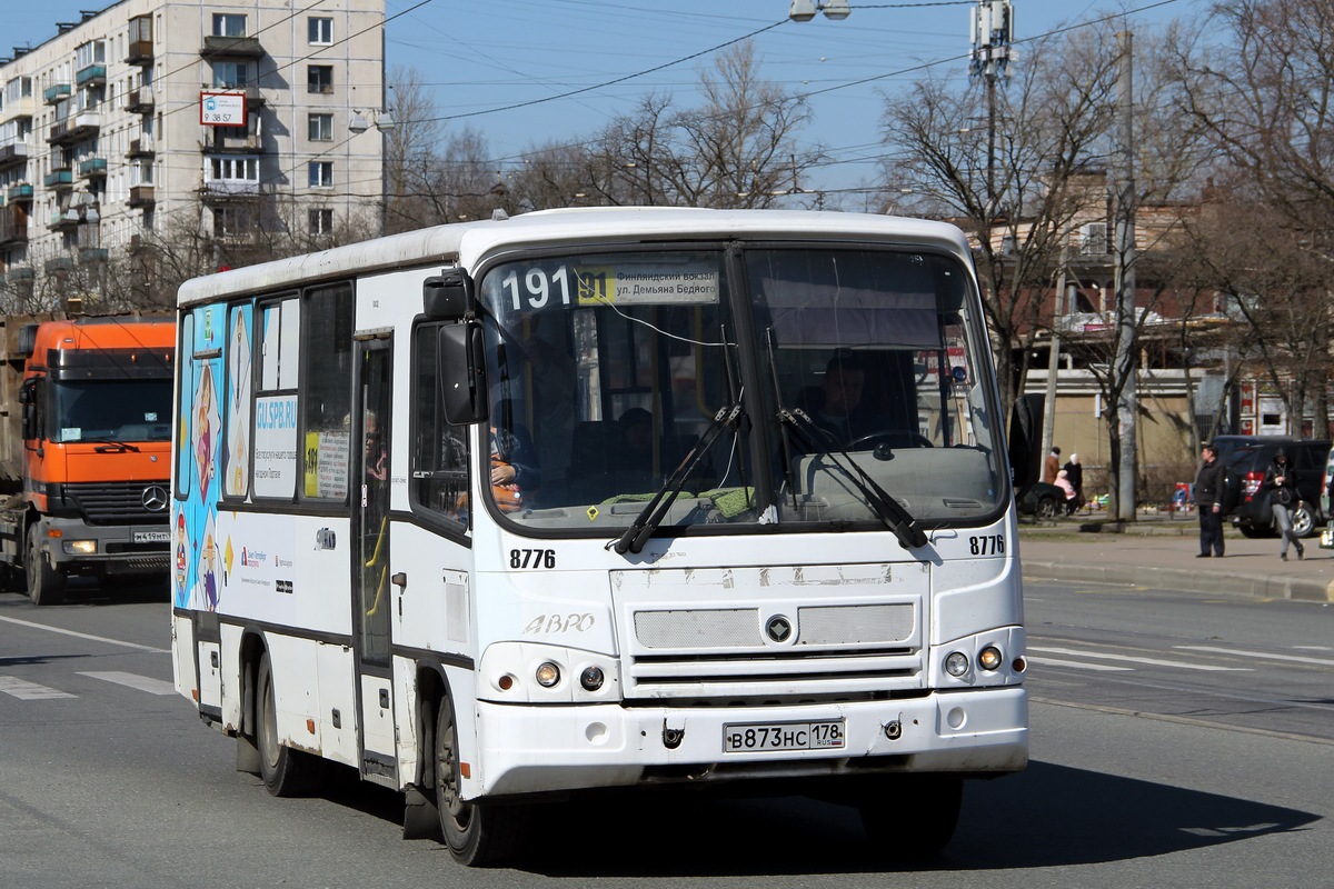 Санкт-Петербург, ПАЗ-320402-05 № 8776