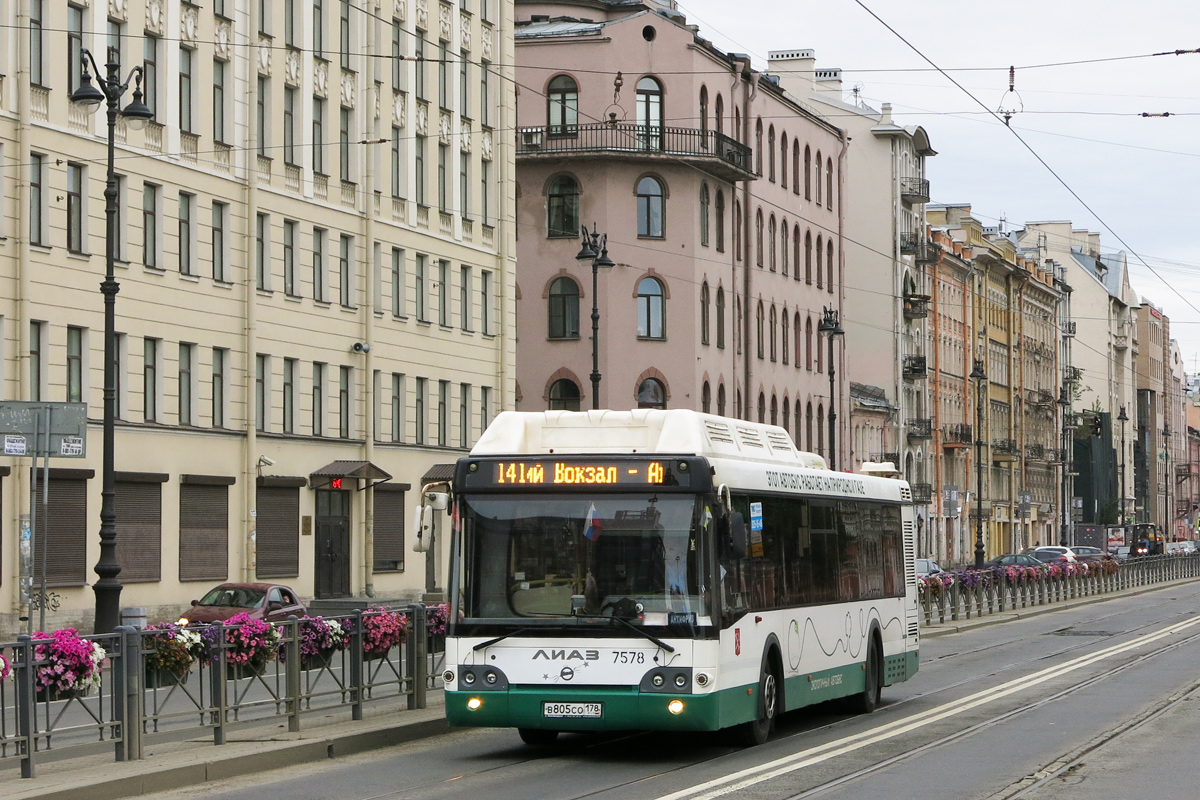 Санкт-Петербург, ЛиАЗ-5292.71 № 7578