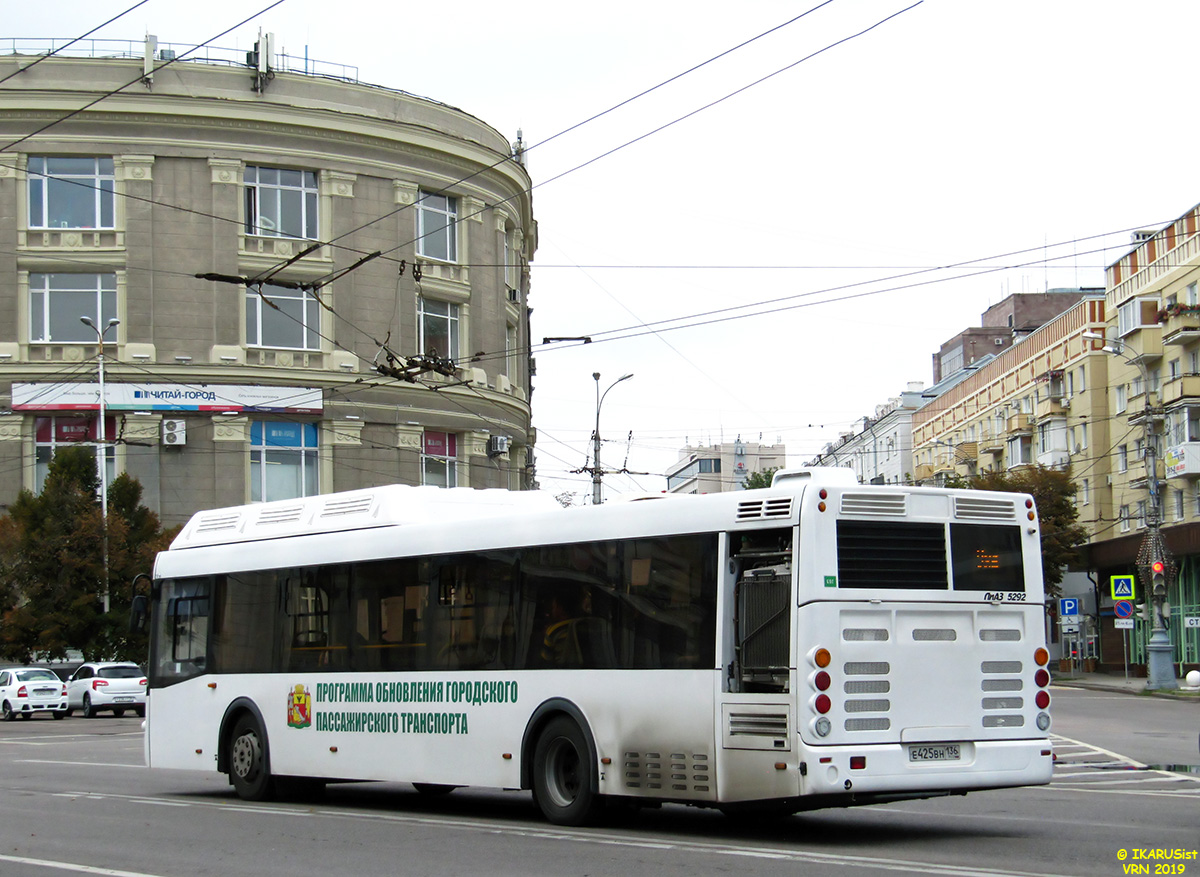 Воронежская область, ЛиАЗ-5292.67 (CNG) № Е 425 ВН 136