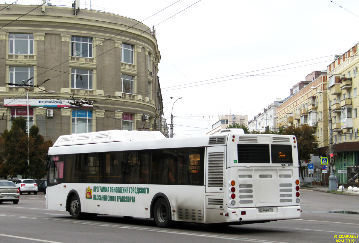 Воронежская область, ЛиАЗ-5292.67 (CNG) № Е 344 ВН 136