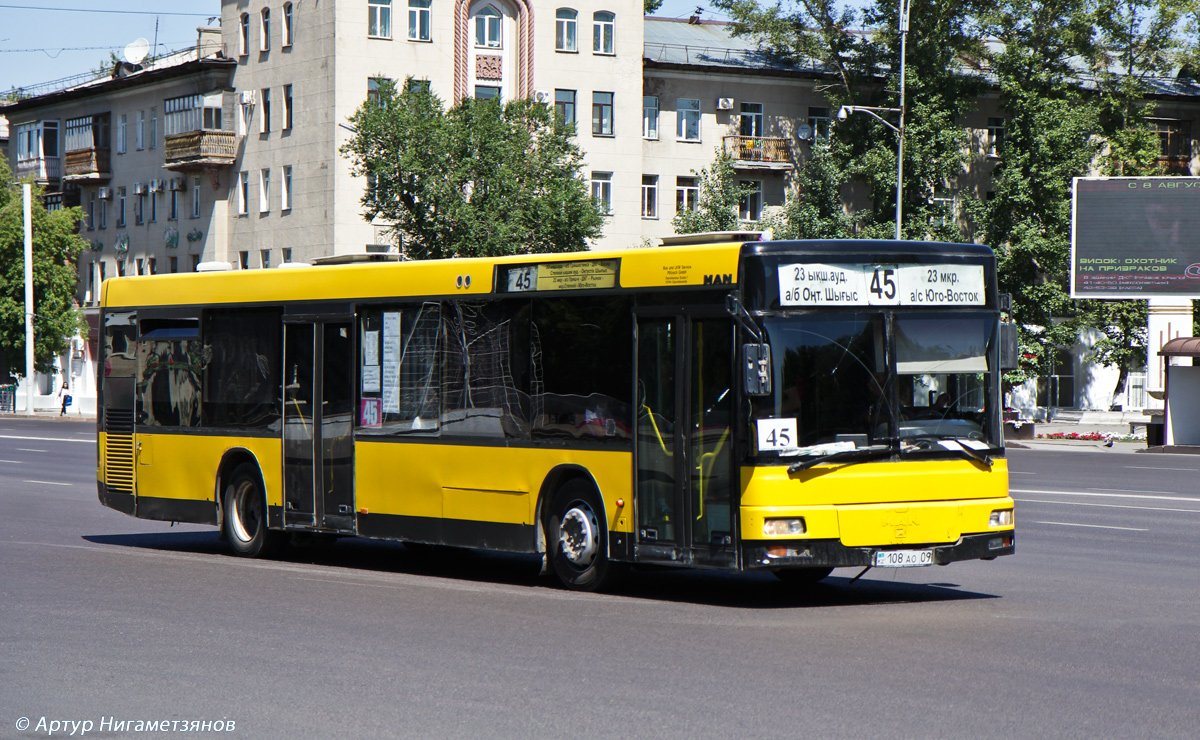 Карагандинская область, MAN A21 NL263 № 108 AO 09 — Фото — Автобусный  транспорт