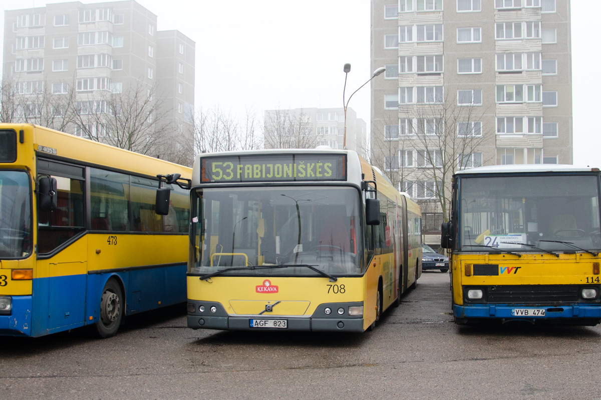 Litva, Mercedes-Benz O405G č. 473; Litva, Volvo 7700A č. 708