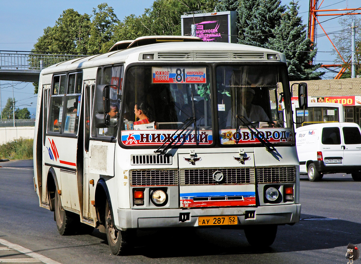 Nizhegorodskaya region, PAZ-32054 Nr. АУ 287 52