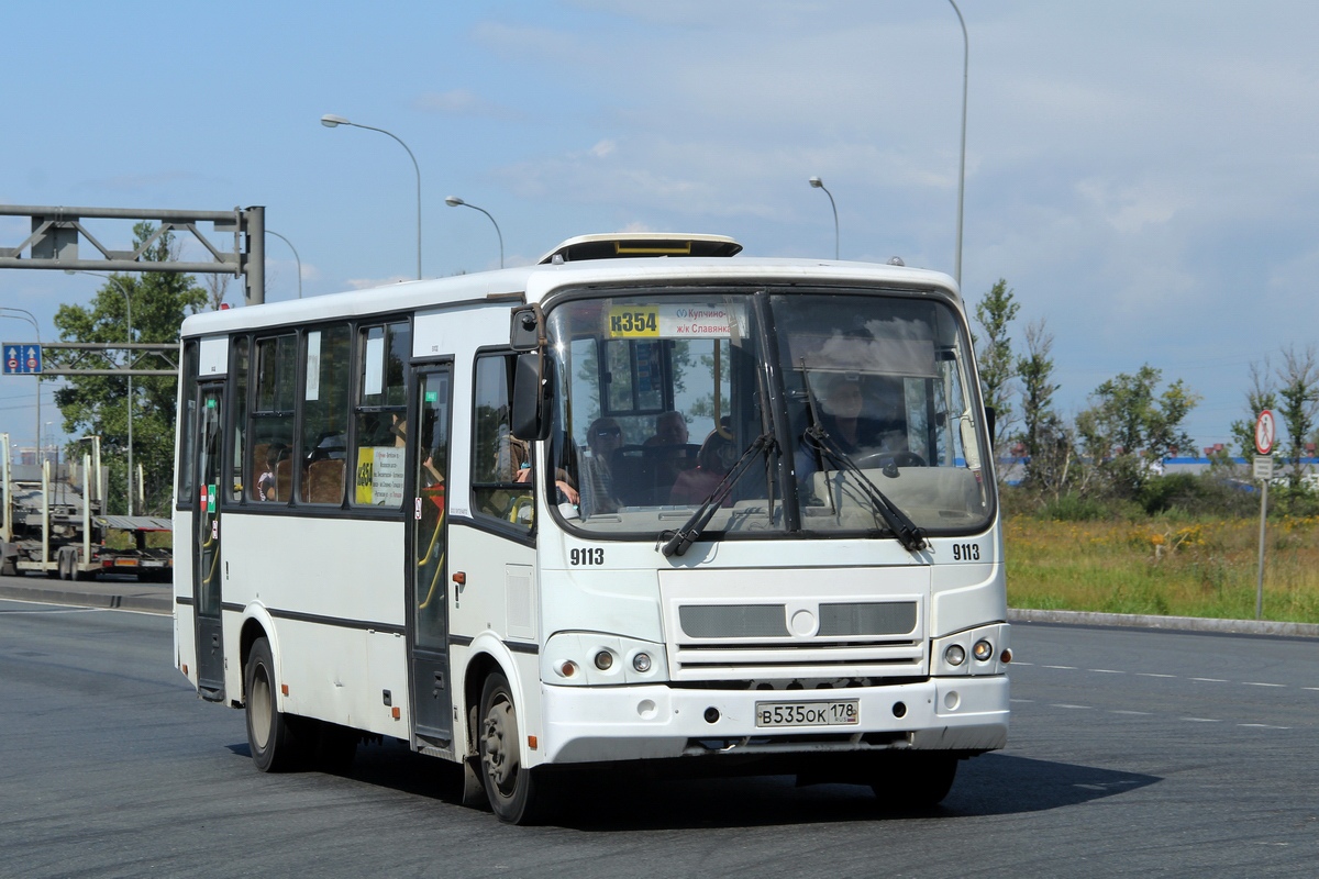 Санкт-Петербург, ПАЗ-320412-05 № 9113