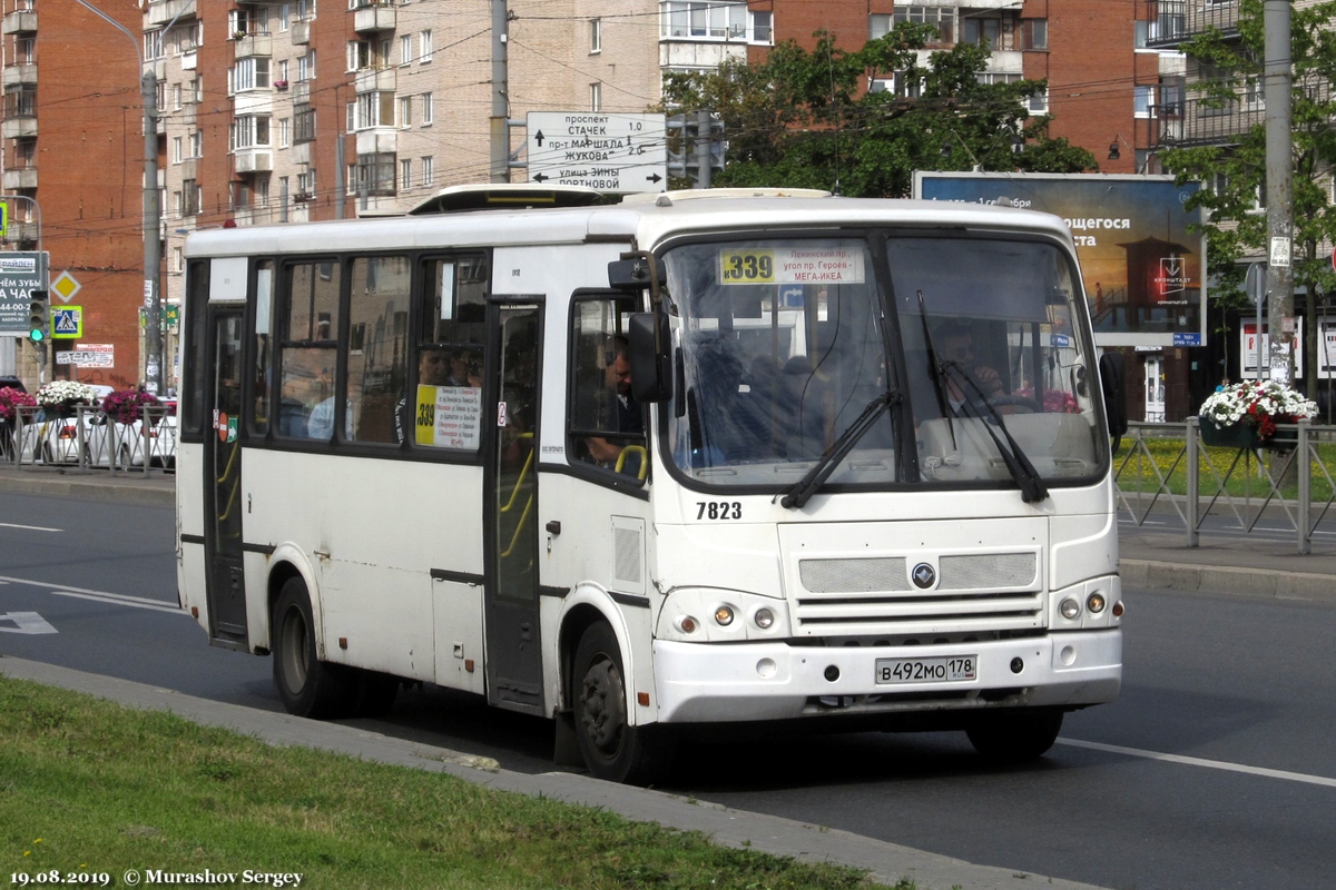 Санкт-Петербург, ПАЗ-320412-05 № 7823