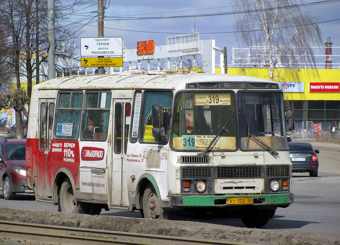 Nizhegorodskaya region, PAZ-32054 č. АТ 108 52