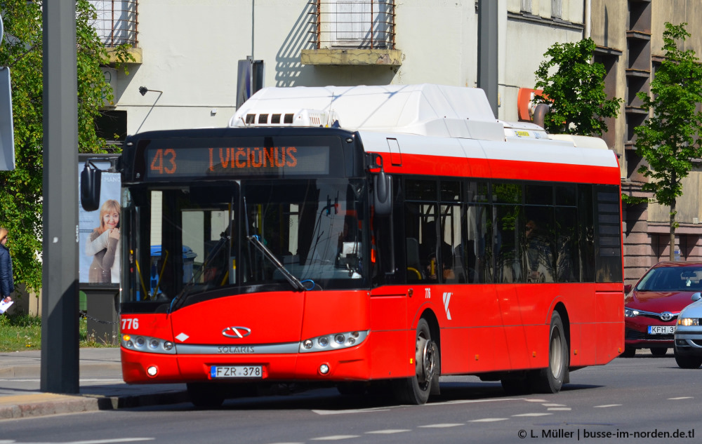 Литва, Solaris Urbino III 12 CNG № 776